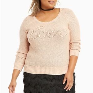 TORRID Blush Love Sweatshirt